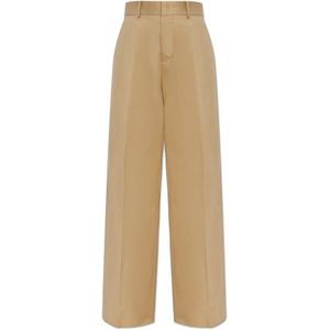 Dsquared2, Dames, Broeken, Beige, Maat: 2XS Katoen,