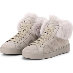 Santoni, Dames, Schoenen, Grijs, Maat: 36 EU Suède,