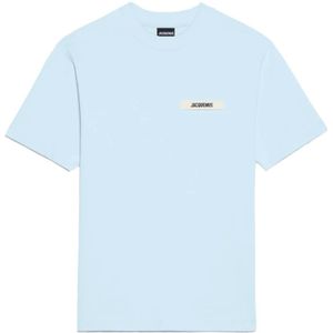 Jacquemus, Heren, Tops, Blauw, Maat: M