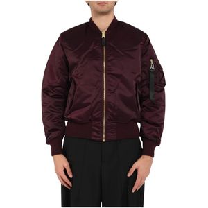 Alpha Industries, Heren, Jassen, Rood, Maat: M Nylon,