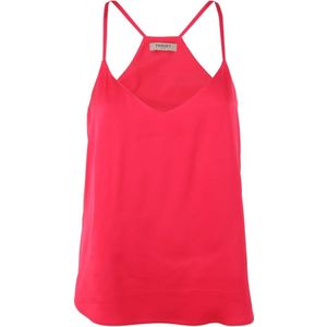 Twinset, Dames, Tops, Roze, Maat: S Satijn,