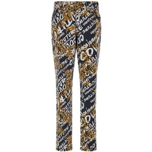 Versace, Dames, Broeken, Veelkleurig, Maat: W27 Katoen,
