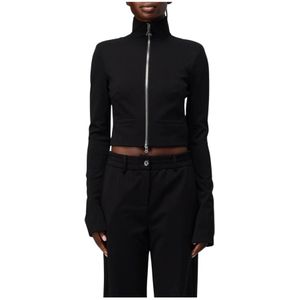 Patrizia Pepe, Dames, Sweatshirts & Hoodies, Zwart, Maat: S