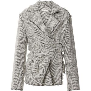 Alberta Ferretti, Dames, Truien, Grijs, Maat: XS Tweed,