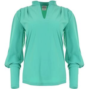 Maicazz, Dames, Blouses & Shirts, Groen, Maat: XS