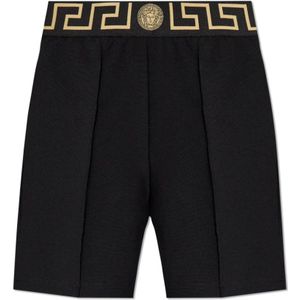 Versace Shorts met logo , Black , Dames , Maat: XS