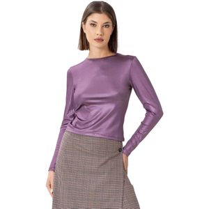 Kocca, Dames, Tops, Paars, Maat: L Leer,