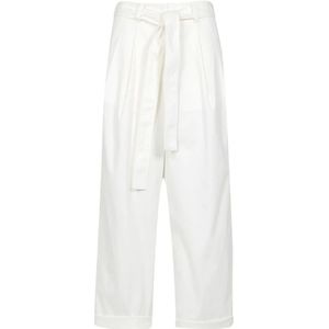 Msgm, Dames, Broeken, Wit, Maat: S Katoen,