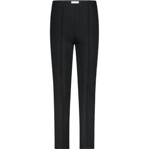 Jane Lushka, Dames, Broeken, Zwart, Maat: S Viscose,