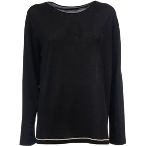 Le Tricot Perugia, Dames, Truien, Zwart, Maat: L Wol,