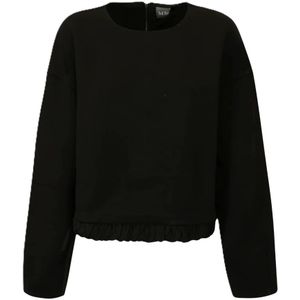 Max Mara, Dames, Tops, Zwart, Maat: XS Katoen,