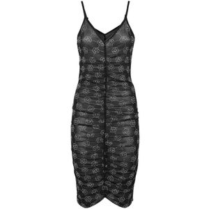 Philipp Plein, Dames, Jurken, Zwart, Maat: XS Tulle,