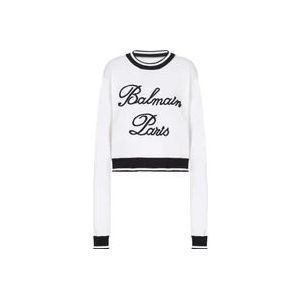 Balmain Sweatshirts , White , Dames , Maat: XS