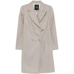Fay, Dames, Mantels, Beige, Maat: M Wol,