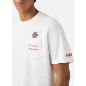 MC2 Saint Barth, Heren, Tops, Wit, Maat: S Katoen,