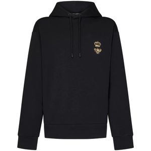 Dolce & Gabbana, Heren, Sweatshirts & Hoodies, Zwart, Maat: S