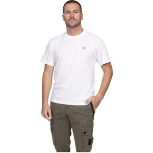 Stone Island, Heren, Tops, Wit, Maat: 2XL Katoen,