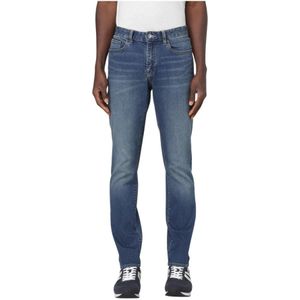 Armani Exchange - Indigo Straight Leg Jeans - Blauw - Heren