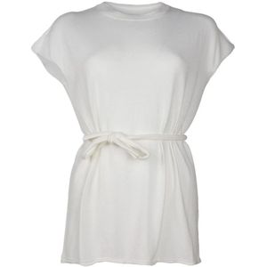 Alpha Studio, Dames, Jurken, Wit, Maat: XS Katoen,