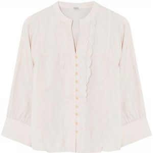 Gustav, Dames, Blouses & Shirts, Beige, Maat: XS