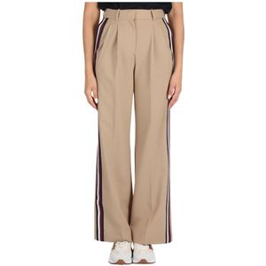 Tommy Hilfiger, Dames, Broeken, Beige, Maat: L Wol,