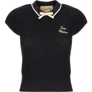 Valentino Garavani, Dames, Truien, Zwart, Maat: S