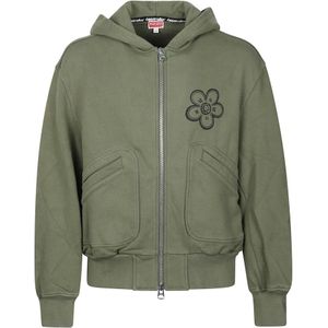 Kenzo, Heren, Sweatshirts & Hoodies, Groen, Maat: XL