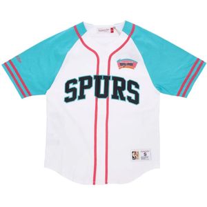 Mitchell & Ness, Heren, Tops, Wit, Maat: L Jersey,