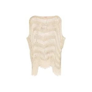 Twinset Capes , Beige , Dames , Maat: ONE Size
