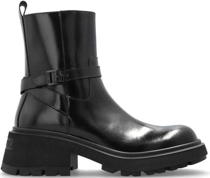 Jimmy Choo - Conny - Enkellaarsjes - Zwart - Leer