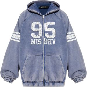 Misbhv, Heren, Sweatshirts & Hoodies, Blauw, Maat: XS Katoen,
