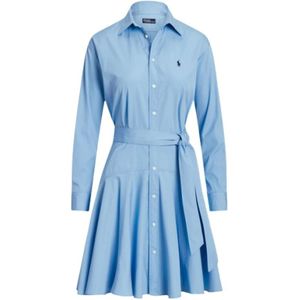 Polo Ralph Lauren, Dames, Jurken, Blauw, Maat: 3XS Katoen,