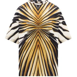 Roberto Cavalli, Dames, Tops, Veelkleurig, Maat: XS Katoen,