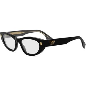 Fendi - Optical Frames - Zonnebril - Zwart - Acetaat - Cat-eye Vorm