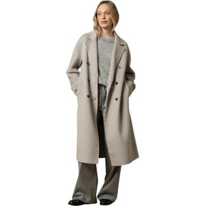 Kocca, Dames, Mantels, Grijs, Maat: L Leer,