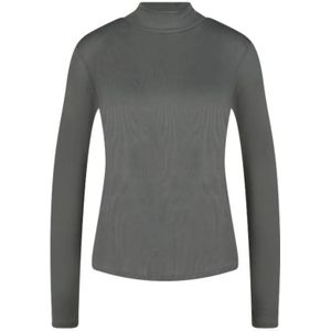 someday., Dames, Tops, Grijs, Maat: XL Katoen,