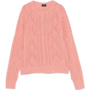 Etro, Dames, Truien, Roze, Maat: M Wol,