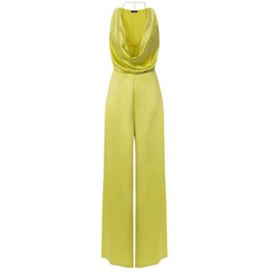 Elisabetta Franchi, Dames, Jumpsuits & Playsuits, Geel, Maat: L