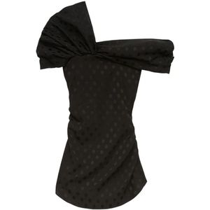 Isabel Marant, Dames, Blouses & Shirts, Zwart, Maat: M Satijn,