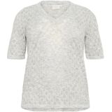Kaffe Curve - Truien - Grijs - ½ Mouwen - V-hals
