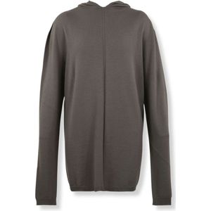 Rick Owens, Heren, Sweatshirts & Hoodies, Grijs, Maat: L Wol,