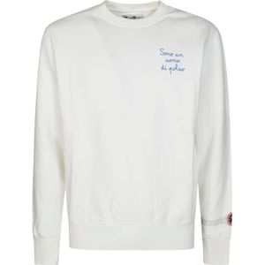MC2 Saint Barth, Heren, Sweatshirts & Hoodies, Wit, Maat: S Katoen,