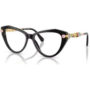 Swarovski - Sk 2047 - Cat Eye Bril - Zwart - Geschikt voor Brillenglazen op Sterkte