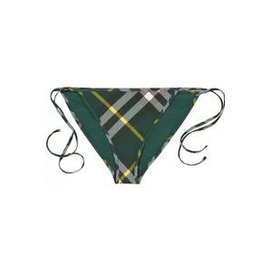 Burberry Geruite Bikini Broekjes , Green , Dames , Maat: S