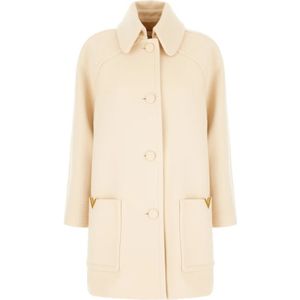 Valentino Garavani, Dames, Mantels, Beige, Maat: XS Wol,