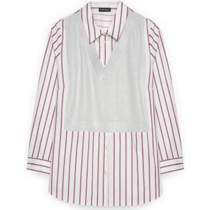 Fiorella Rubino, Dames, Blouses & Shirts, Rood, Maat: XL Katoen,