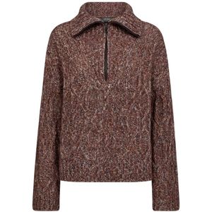 MOS Mosh, Dames, Truien, Bruin, Maat: XS Wol,