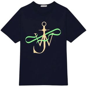 JW Anderson, Heren, Tops, Blauw, Maat: S Katoen,