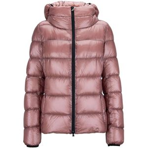 Herno, Dames, Jassen, Roze, Maat: S Leer,