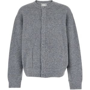 Wooyoungmi, Heren, Truien, Grijs, Maat: S Wol,